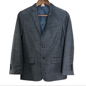 Calvin Klein Boys Blazer Suit Blue Gray 14R